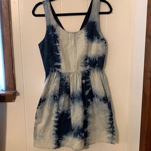 AEO Denim Tie Dye Dress with Pockets